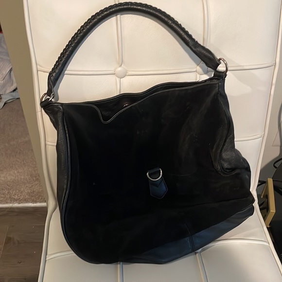 H&M Suede and Leather Satchel Bag - Picture 2 of 3